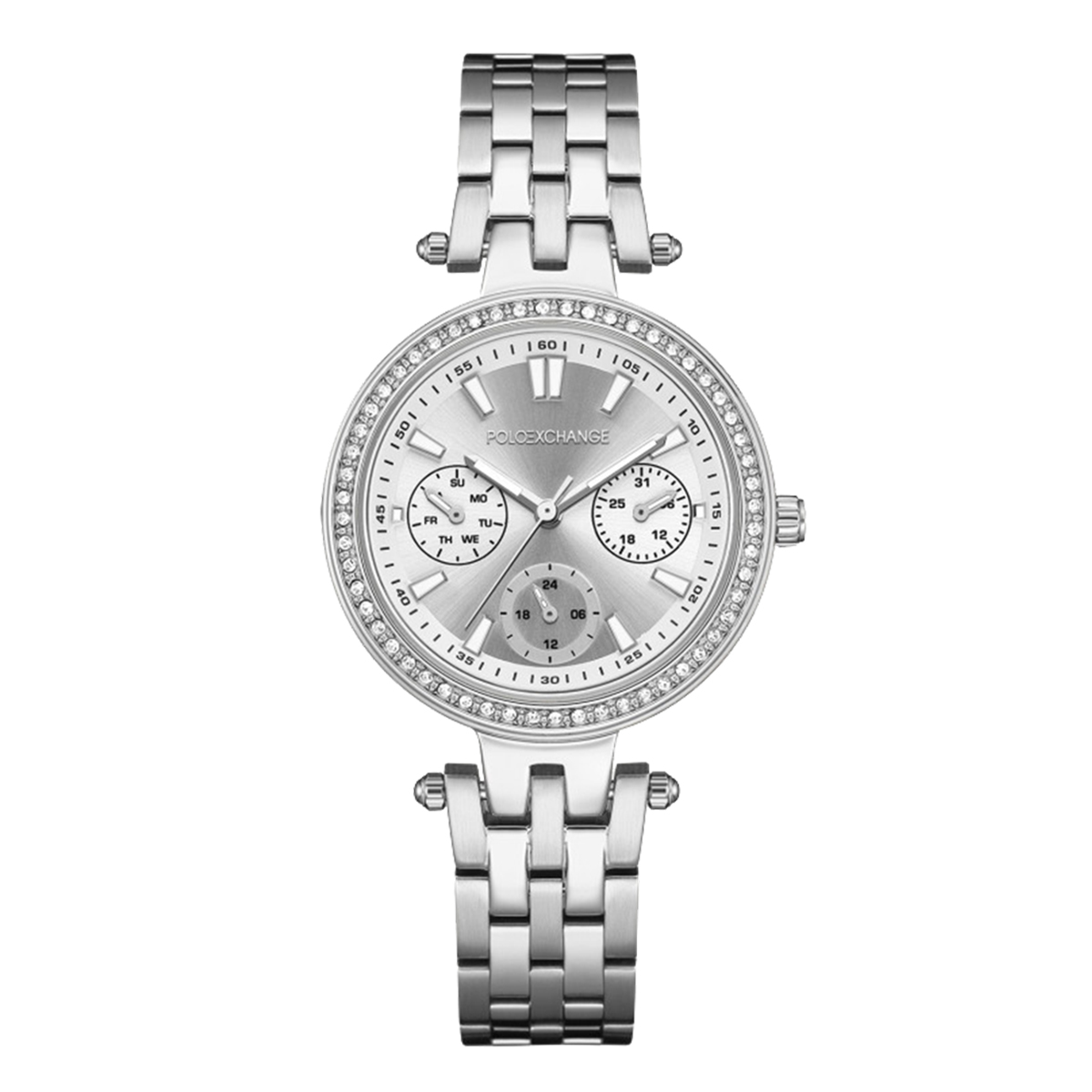 MONTRE POLOEXCHANGE FEMME MULTIFONCTIONS ACIER
